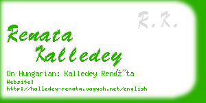 renata kalledey business card